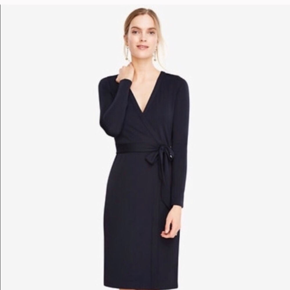 Ann Taylor Black Wrap Dresses
